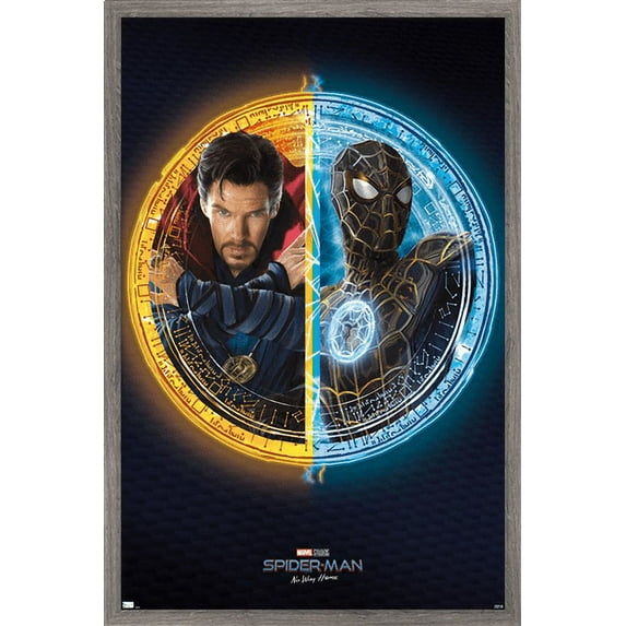 Marvel Spider-Man: No Way Home - Duo Wall Poster, 22.375" x 34", Framed