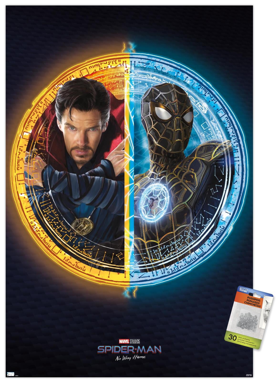 Marvel Spider-Man: No Way Home - Duo Wall Poster with Pushpins, 22.375" x 34"