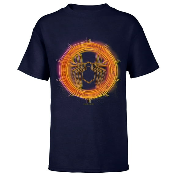 Marvel Spider-Man: No Way Home Eldritch Runes - Short Sleeve T-Shirt for Kids – Customized-Navy