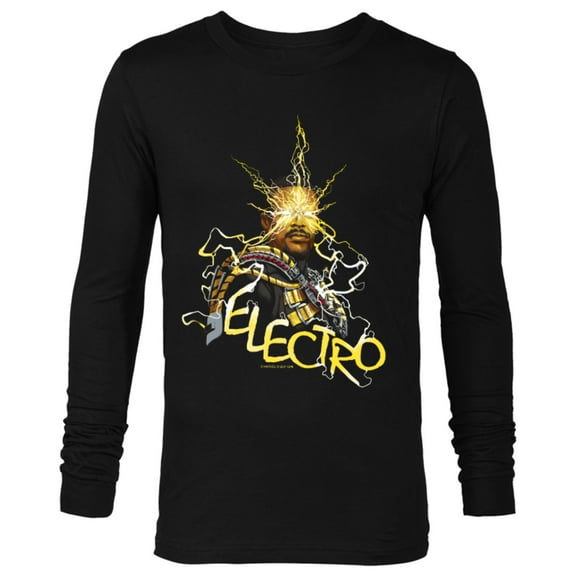 Marvel Spider-Man: No Way Home Electro - Long Sleeve T-Shirt for Men – Customized-Black