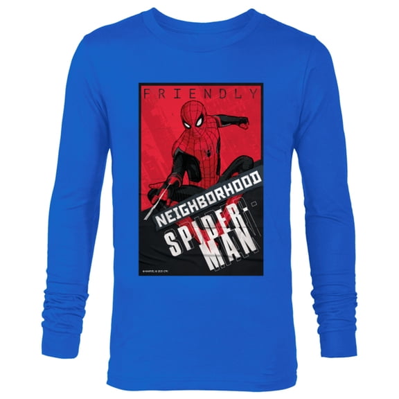 Marvel Spider-Man: No Way Home Friendly Neighborhood Spidey - Long Sleeve T-Shirt for Men – Customized-Royal