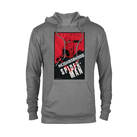 Marvel Spider-Man: No Way Home Friendly Neighborhood Spidey - Pullover Hoodie for Adults – Customized-Graphite Heather