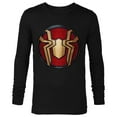 thumbnail image 1 of Marvel Spider-Man: No Way Home Gold Spider Suit Logo - Long Sleeve T-Shirt for Men – Customized-Black, 1 of 5
