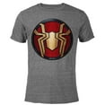 thumbnail image 1 of Marvel Spider-Man: No Way Home Gold Spider Suit Logo - Short Sleeve Blended T-Shirt for Adults – Customized-Dark Heather, 1 of 5
