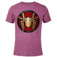 thumbnail image 1 of Marvel Spider-Man: No Way Home Gold Spider Suit Logo - Short Sleeve Blended T-Shirt for Adults – Customized-Purple, 1 of 5
