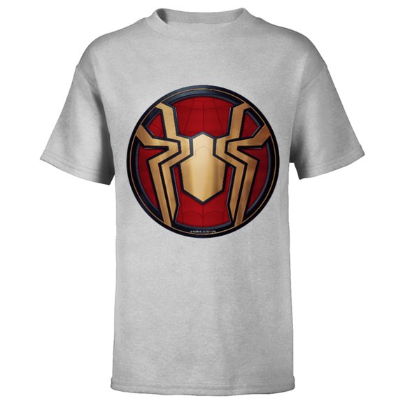 Marvel Spider-Man: No Way Home Gold Spider Suit Logo - Short Sleeve T-Shirt for Kids – Customized-Athletic Heather