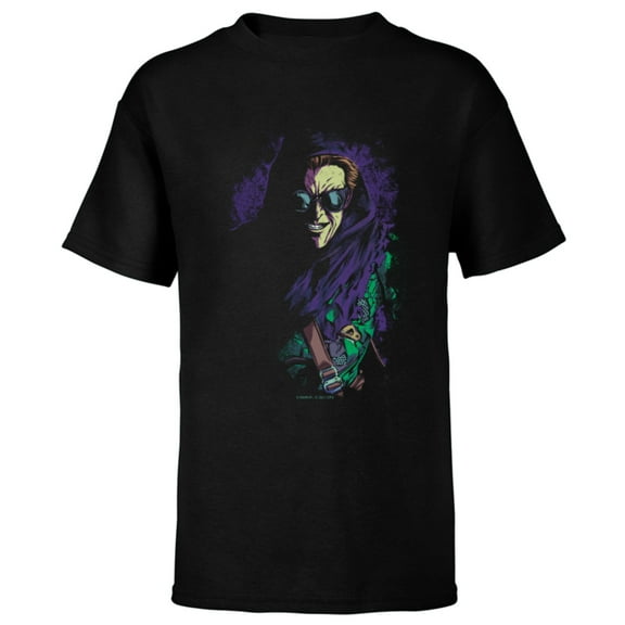 Marvel Spider-Man: No Way Home Green Goblin Illustrated - Short Sleeve T-Shirt for Kids – Customized-Black