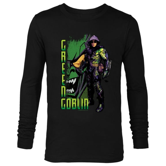 Marvel Spider-Man: No Way Home Green Goblin Supervillain - Long Sleeve T-Shirt for Men – Customized-Black