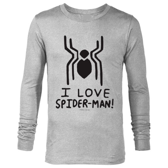 Marvel Spider-Man: No Way Home I Love Spider-Man - Long Sleeve T-Shirt for Men – Customized-Athletic Heather