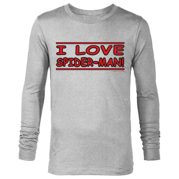 Marvel Spider-Man: No Way Home I Love Spider-Man - Long Sleeve T-Shirt for Men – Customized-Athletic Heather