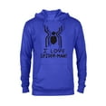 thumbnail image 1 of Marvel Spider-Man: No Way Home I Love Spider-Man - Pullover Hoodie for Adults – Customized-Royal Heather, 1 of 5