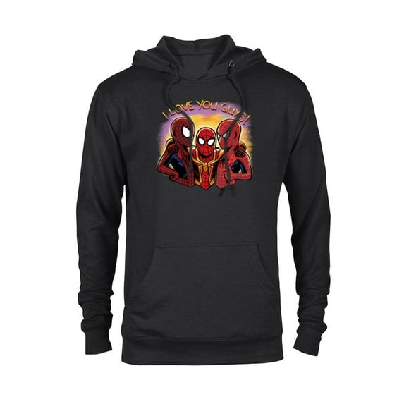 Marvel Spider-Man: No Way Home I Love You Guys - Pullover Hoodie for Adults - Customized-Black