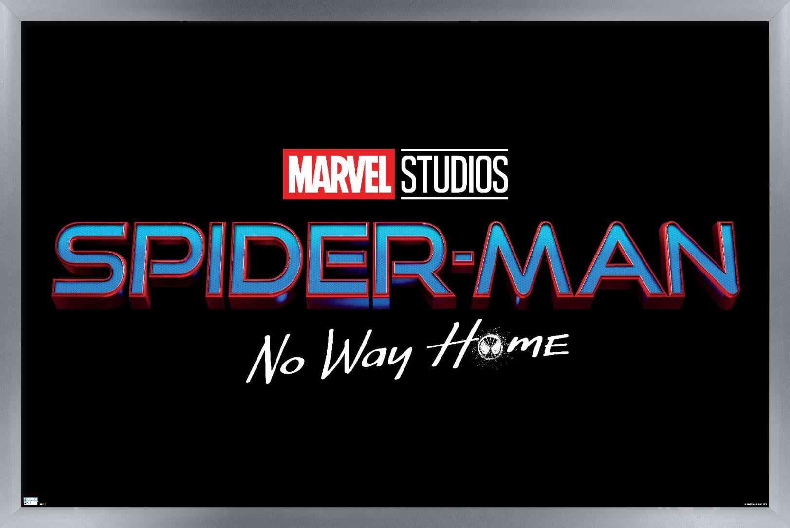 Marvel Spider-Man: No Way Home - Logo Wall Poster, 14.725" x 22.375", Framed
