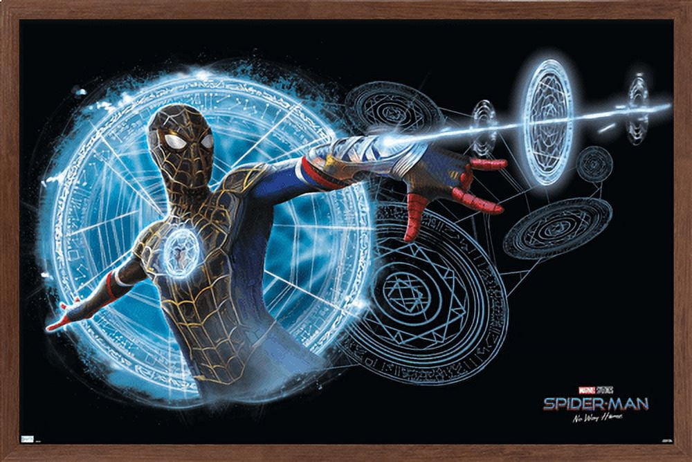 Marvel Spider-Man: No Way Home - Magic Wall Poster, 14.725" x 22.375", Framed