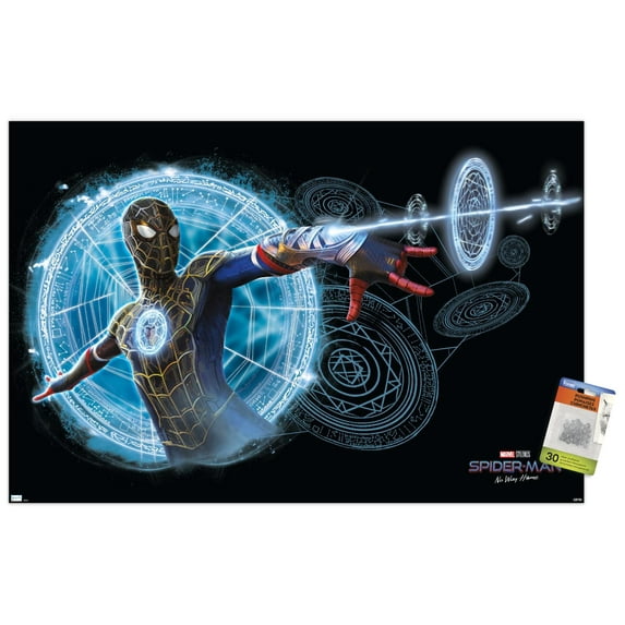 Marvel Spider-Man: No Way Home - Magic Wall Poster with Pushpins, 22.375" x 34"