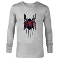 thumbnail image 1 of Marvel Spider-Man: No Way Home Masked Spider-Men Trio - Long Sleeve T-Shirt for Men - Customized-Athletic Heather, 1 of 5