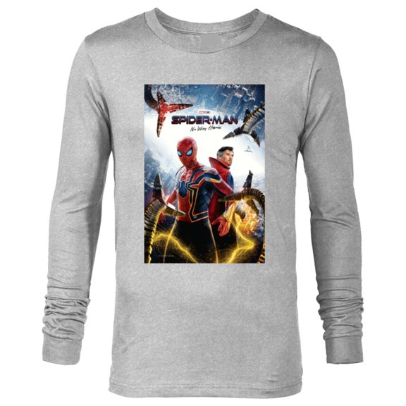 Marvel Spider-Man: No Way Home Movie Poster - Long Sleeve T-Shirt for Men – Customized-Athletic Heather