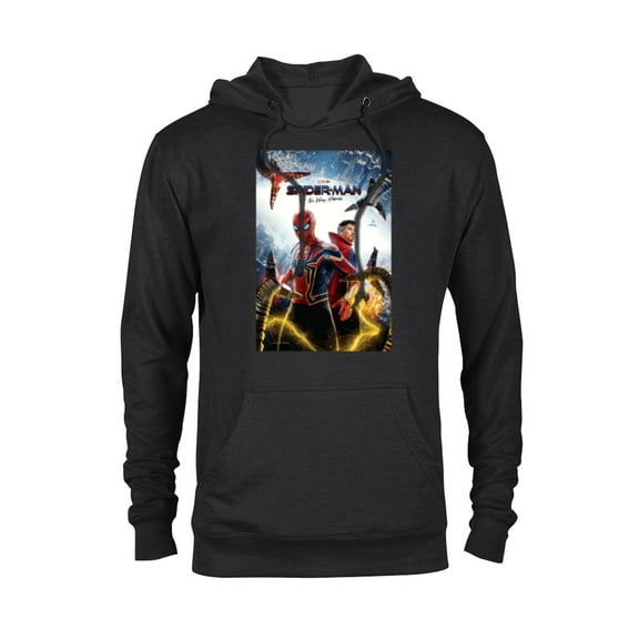 Marvel Spider-Man: No Way Home Movie Poster - Pullover Hoodie for Adults – Customized-Black