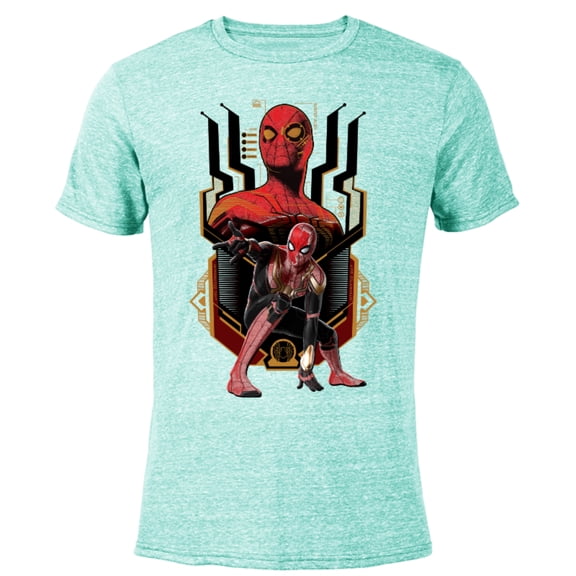 Marvel Spider-Man: No Way Home Nanotech Spider Suit - Short Sleeve Blended T-Shirt for Adults – Customized-Ocean Blue