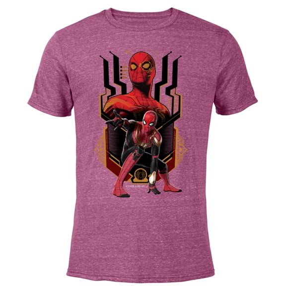 Marvel Spider-Man: No Way Home Nanotech Spider Suit - Short Sleeve Blended T-Shirt for Adults – Customized-Purple