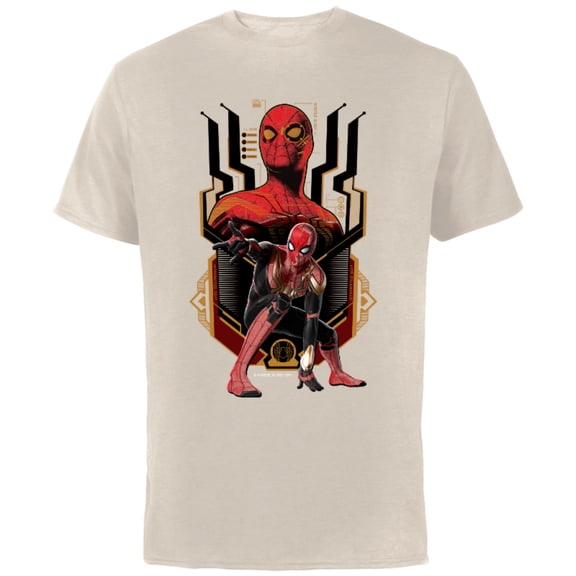 Marvel Spider-Man: No Way Home Nanotech Spider Suit - Short Sleeve Cotton T-Shirt for Adults - Customized-Natural