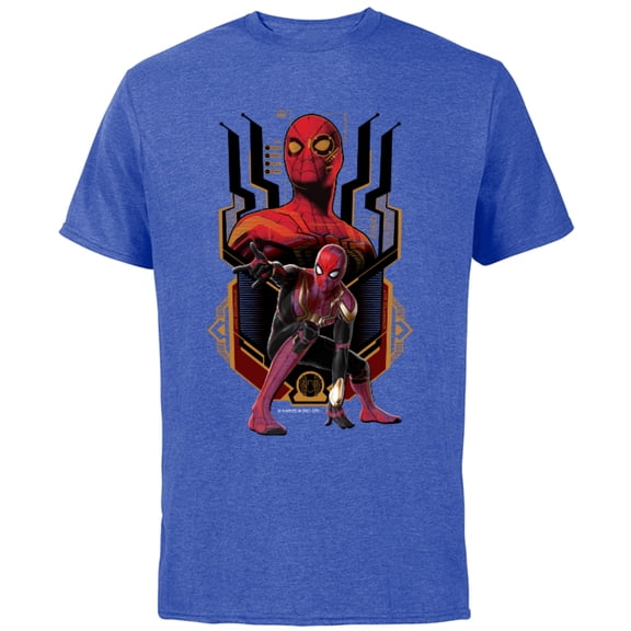 Marvel Spider-Man: No Way Home Nanotech Spider Suit - Short Sleeve Cotton T-Shirt for Adults - Customized-Royal Heather