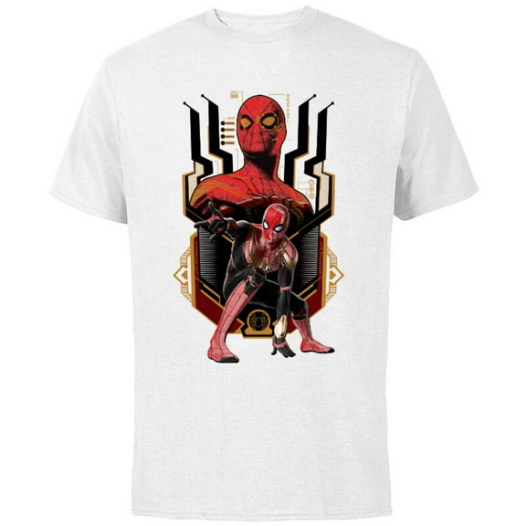 Marvel Spider-Man: No Way Home Nanotech Spider Suit - Short Sleeve Cotton T-Shirt for Adults - Customized-White