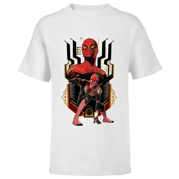 Marvel Spider-Man: No Way Home Nanotech Spider Suit - Short Sleeve T-Shirt for Kids – Customized-White