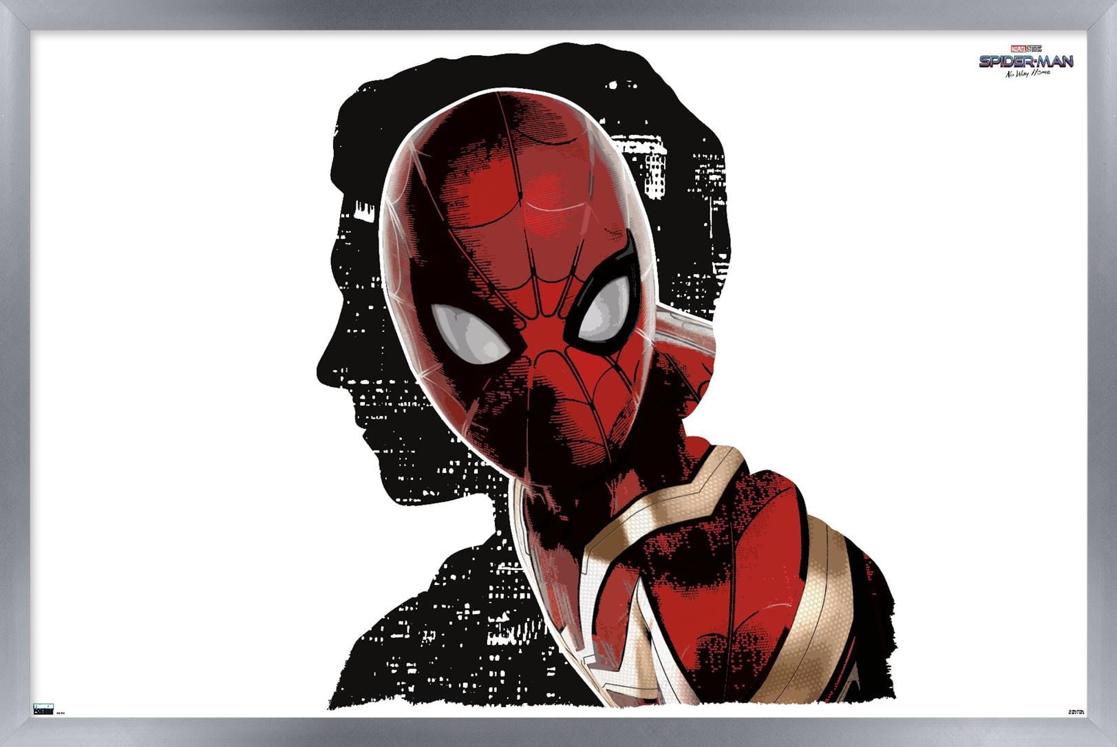 Marvel Spider-Man: No Way Home - Negative Space 24.25" x 16.5" Framed Poster, by Trends International