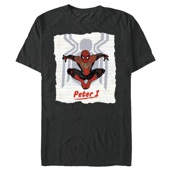 Marvel Spider-Man: No Way Home Peter 1 - Short Sleeve Blended T-Shirt for Adults - Customized-Dark Heather