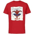 thumbnail image 1 of Marvel Spider-Man: No Way Home Peter 2 - Short Sleeve Cotton T-Shirt for Adults - Customized-Red, 1 of 5