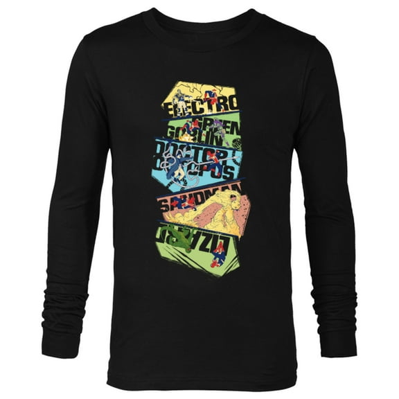 Marvel Spider-Man: No Way Home Peter 3 - Long Sleeve T-Shirt for Men - Customized-Black