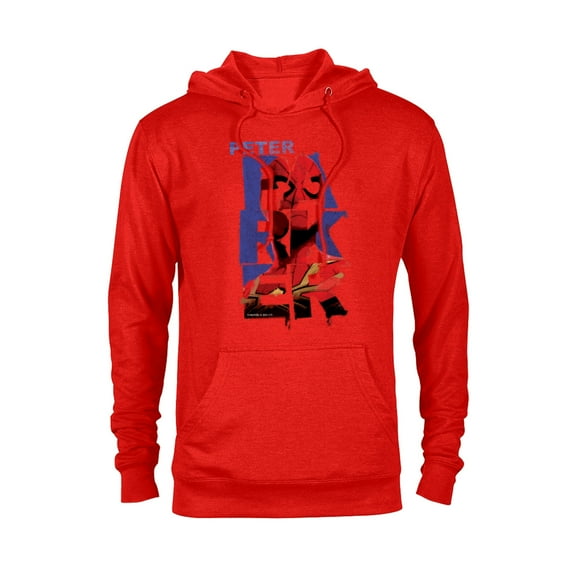 Marvel Spider-Man: No Way Home Peter Parker Letters - Pullover Hoodie for Adults – Customized-Red Heather