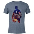 thumbnail image 1 of Marvel Spider-Man: No Way Home Peter Parker Silhouette - Short Sleeve Blended T-Shirt for Adults – Customized-Navy Heather, 1 of 5