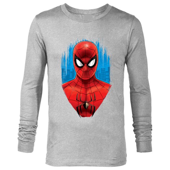 Marvel Spider-Man: No Way Home Red and Blue Spidey Suit - Long Sleeve T-Shirt for Men - Customized-Athletic Heather