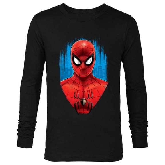 Marvel Spider-Man: No Way Home Red and Blue Spidey Suit - Long Sleeve T-Shirt for Men - Customized-Black
