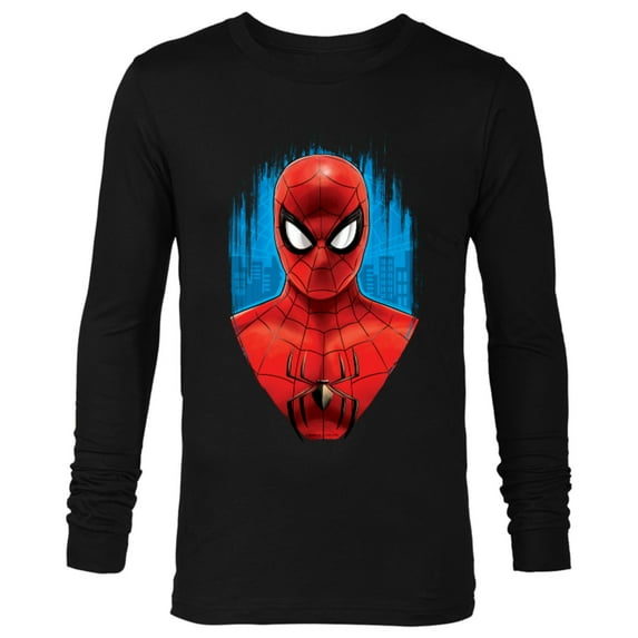 Marvel Spider-Man: No Way Home Red and Blue Spidey Suit - Long Sleeve T-Shirt for Men - Customized-Black