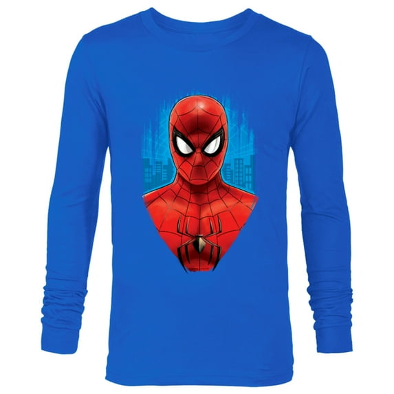 Marvel Spider-Man: No Way Home Red and Blue Spidey Suit - Long Sleeve T-Shirt for Men - Customized-Navy