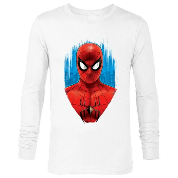 Marvel Spider-Man: No Way Home Red and Blue Spidey Suit - Long Sleeve T-Shirt for Men - Customized-White