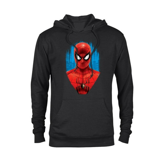 Marvel Spider-Man: No Way Home Red and Blue Spidey Suit - Pullover Hoodie for Adults - Customized-Black