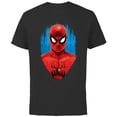 thumbnail image 1 of Marvel Spider-Man: No Way Home Red and Blue Spidey Suit - Short Sleeve Cotton T-Shirt for Adults - Customized-Black, 1 of 5