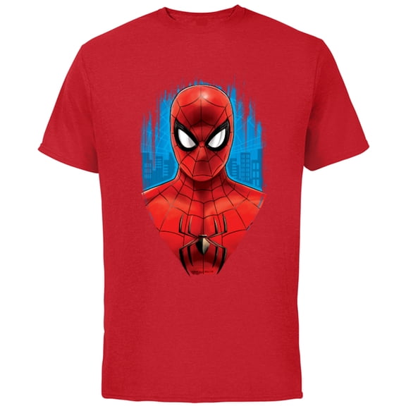Marvel Spider-Man: No Way Home Red and Blue Spidey Suit - Short Sleeve Cotton T-Shirt for Adults - Customized-Red