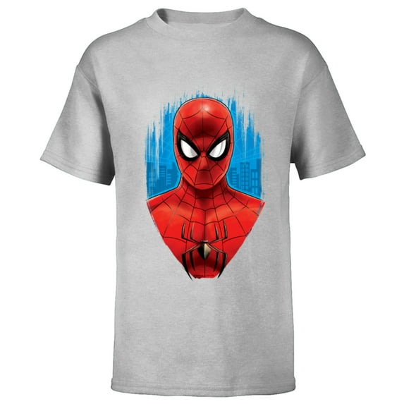 Marvel Spider-Man: No Way Home Red and Blue Spidey Suit - Short Sleeve T-Shirt for Kids - Customized-Athletic Heather