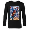 thumbnail image 1 of Marvel Spider-Man: No Way Home Red and Blue Suit Comic Cover - Long Sleeve T-Shirt for Men - Customized-Black, 1 of 5