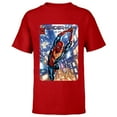 thumbnail image 1 of Marvel Spider-Man: No Way Home Red and Blue Suit Comic Cover - Short Sleeve T-Shirt for Kids - Customized-Red, 1 of 5