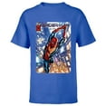 thumbnail image 1 of Marvel Spider-Man: No Way Home Red and Blue Suit Comic Cover - Short Sleeve T-Shirt for Kids - Customized-Royal, 1 of 5