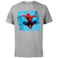 thumbnail image 1 of Marvel Spider-Man: No Way Home Red and Blue Suit - Short Sleeve Cotton T-Shirt for Adults - Customized-Athletic Heather, 1 of 5