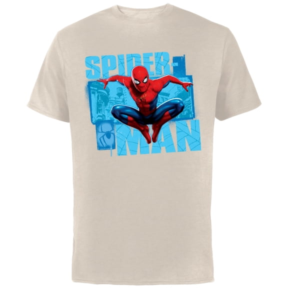 Marvel Spider-Man: No Way Home Red and Blue Suit - Short Sleeve Cotton T-Shirt for Adults - Customized-Natural