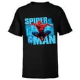 thumbnail image 1 of Marvel Spider-Man: No Way Home Red and Blue Suit - Short Sleeve T-Shirt for Kids - Customized-Black, 1 of 5