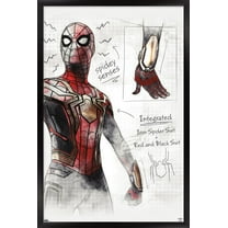 Marvel Spider-Man: No Way Home - Sketches 24.25" x 35.75" Framed Poster, by Trends International